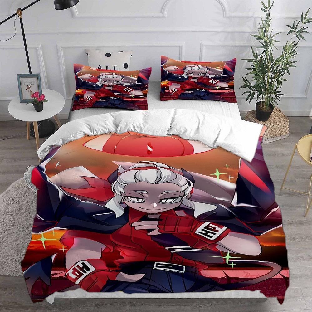 Helltaker Bedding Sets Gift For Christmas, Halloween, Black Friday