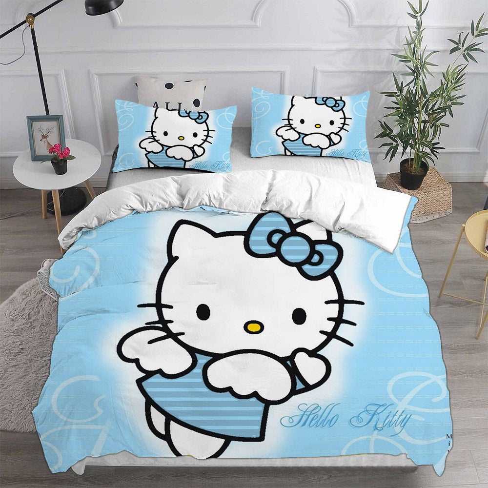 Hello Kitty Bedding Sets Gift For Wife, Husband, Besties