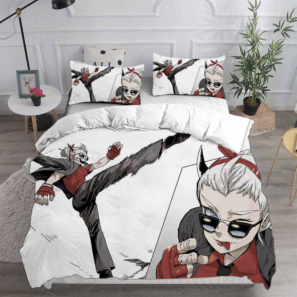 Helltaker Bedding Sets Gift For Fathers Day, Halloween, Christmas