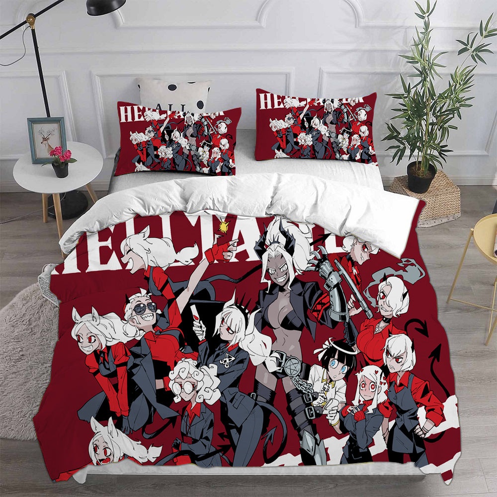 Helltaker Bedding Sets Duvet Cover, Flatsheet, Pillowcases For Every Bedroom