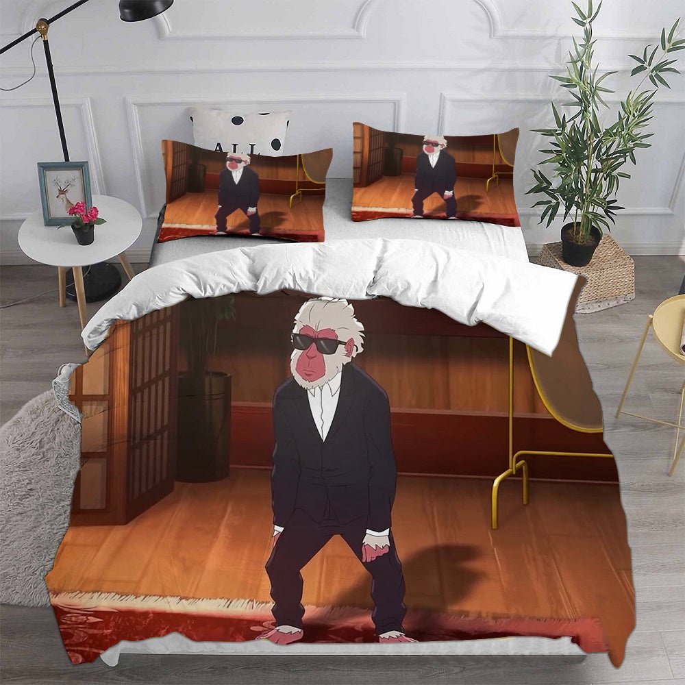 Hit-Monkey Bedding Sets Duvet Cover, Flatsheet, Pillowcases Perfect Gift For Fans