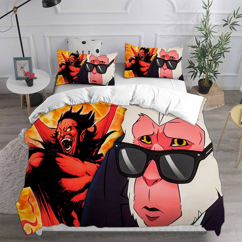 Hit-Monkey Bedding Sets Gift For Fathers Day, Halloween, Christmas