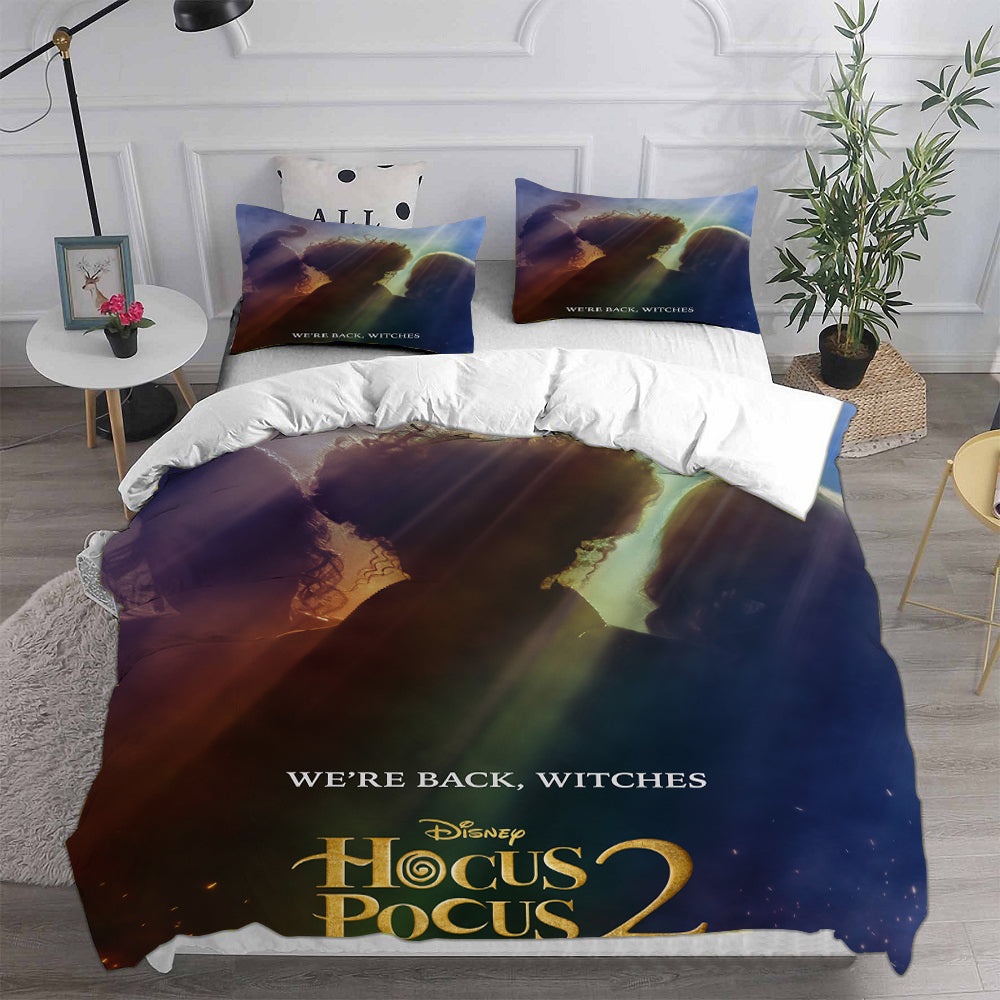 Hocus Pocus 2 Bedding Sets Gift For Halloween, Thanksgiving, Christmas