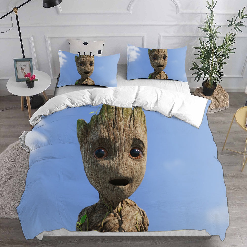 I Am Groot Bedding Sets Gift For Christmas, Birthday, Thanksgiving