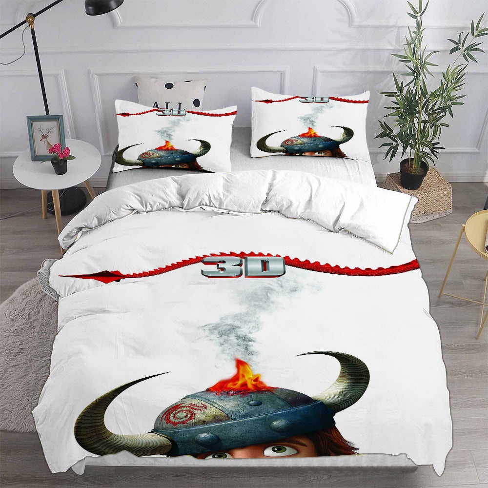 How to Train Your Dragon Bedding Sets Gift For Wife, Husband, Besties