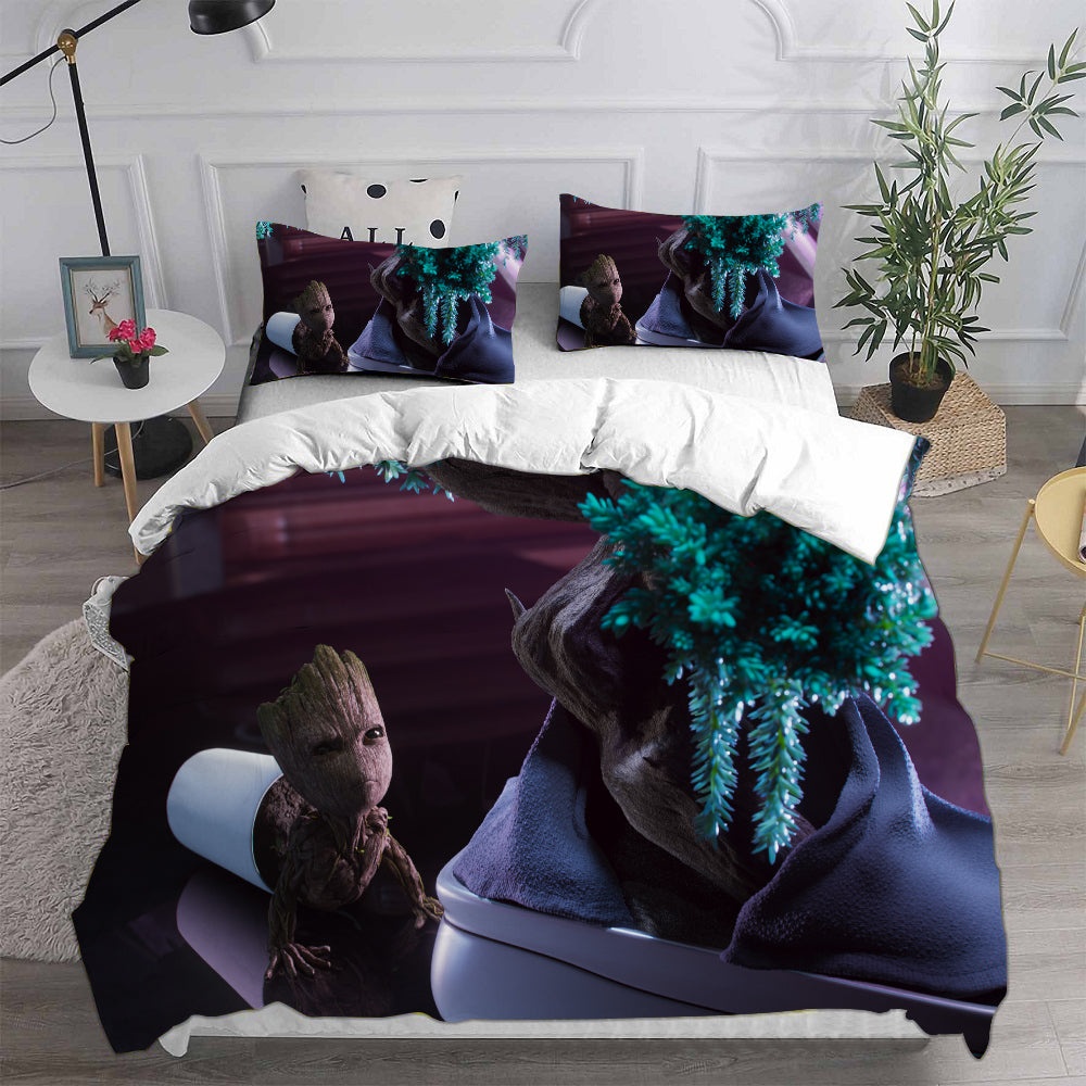 I Am Groot Bedding Sets Gift For Christmas, Thanksgiving, Halloween