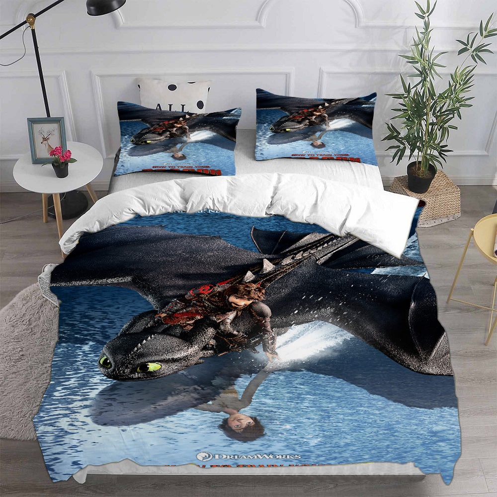How to Train Your Dragon Bedding Sets Duvet Cover, Flatsheet, Pillowcases For Every Bedroom