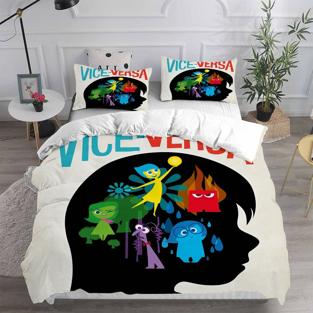 Inside Out Bedding Sets Gift For Fathers Day, Halloween, Christmas