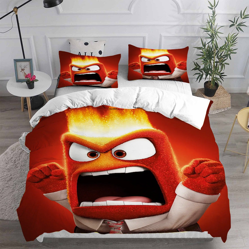 Inside Out Bedding Sets Gift For Halloween, Thanksgiving, Christmas