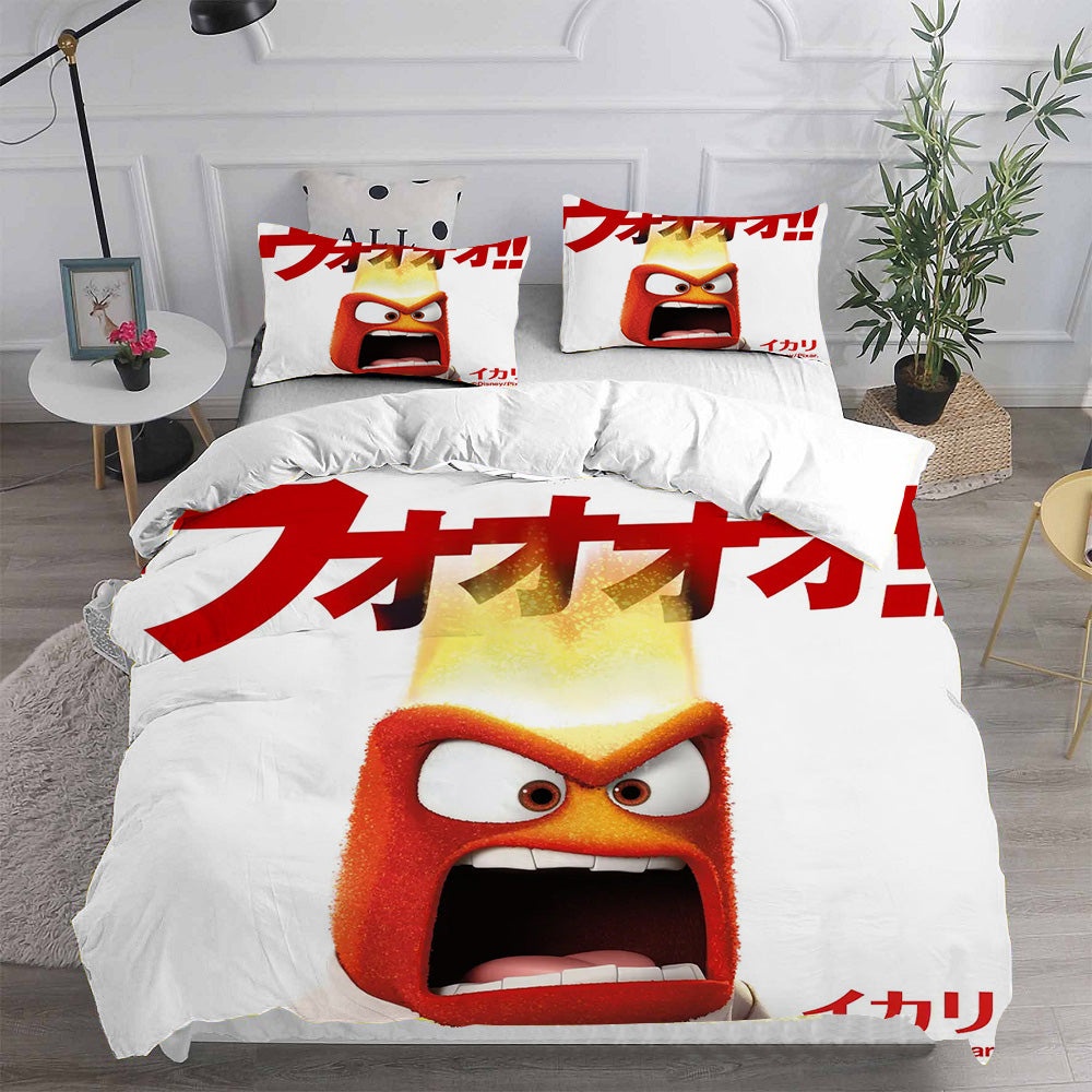 Inside Out Bedding Sets Duvet Cover, Flatsheet, Pillowcases Perfect Gift For Fans