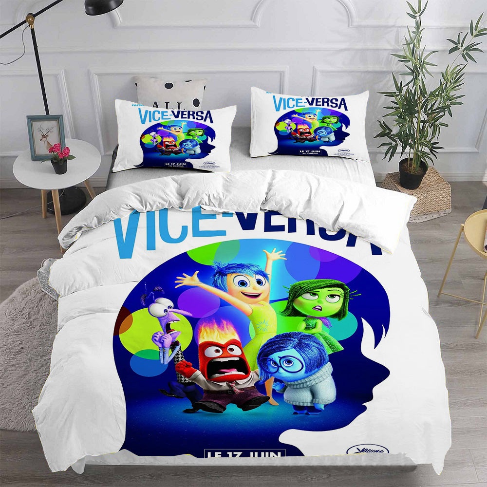 Inside Out Bedding Sets Gift For Christmas, Thanksgiving, Halloween