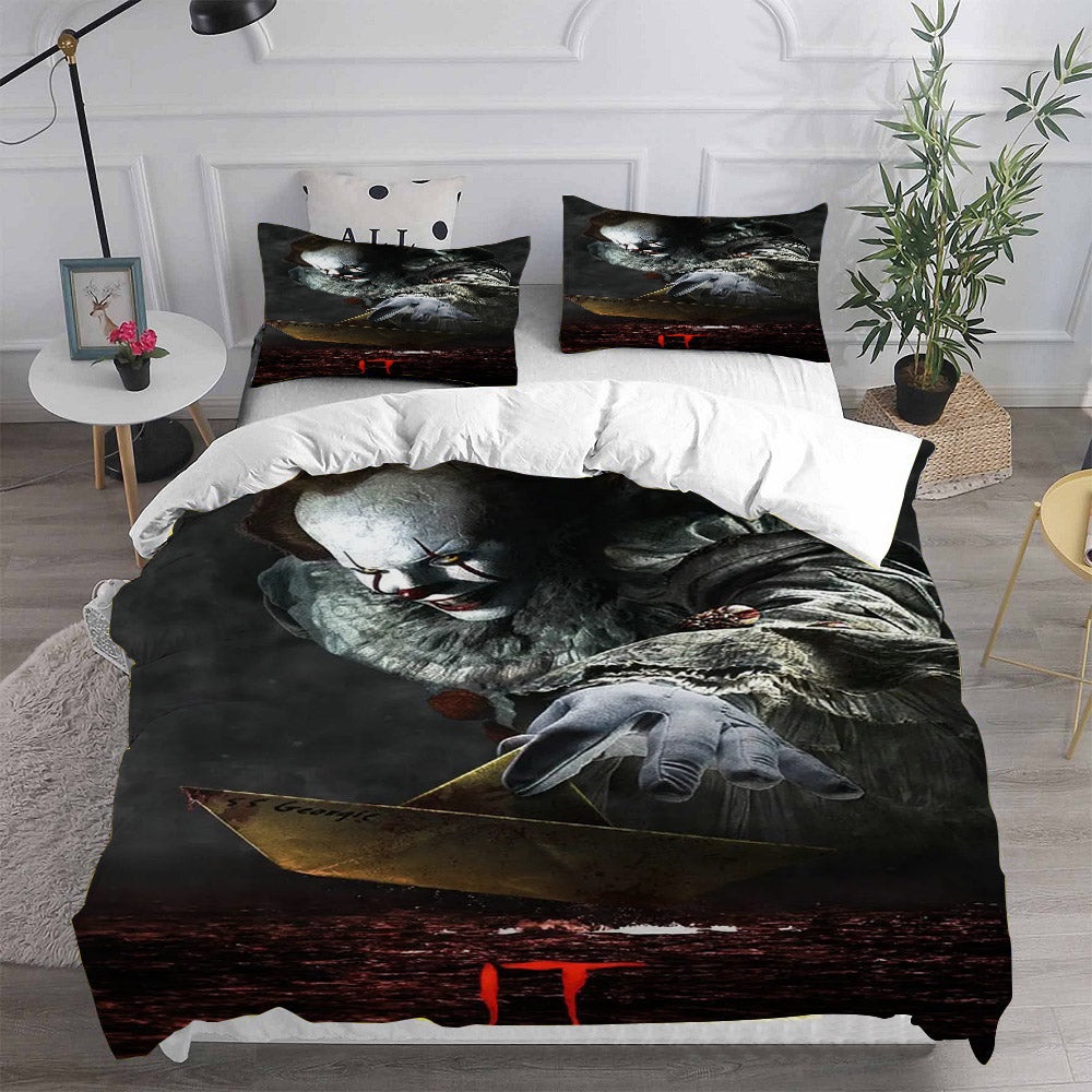 IT Bedding Sets Gift For Birthday, Halloween, Christmas, Thanksgiving