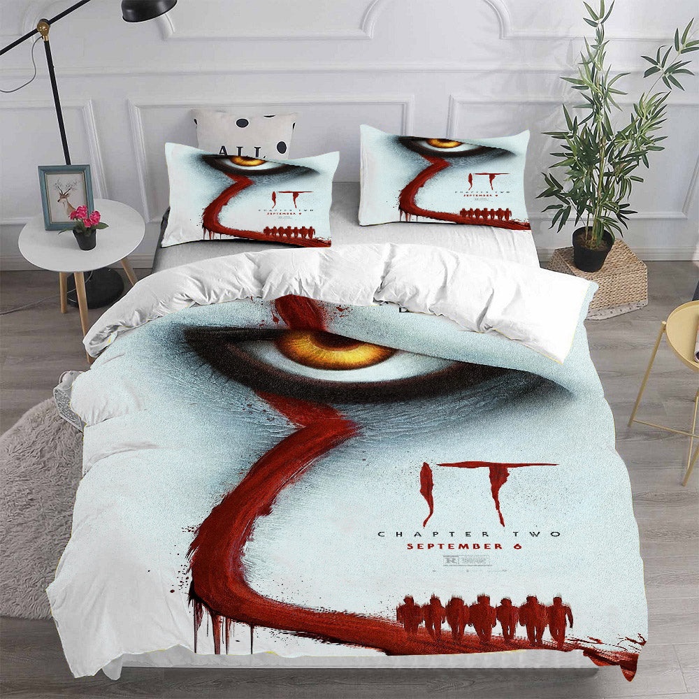 IT Decorative Bedding Sets For Fan, Halloween, Christmas, Thanksgiving