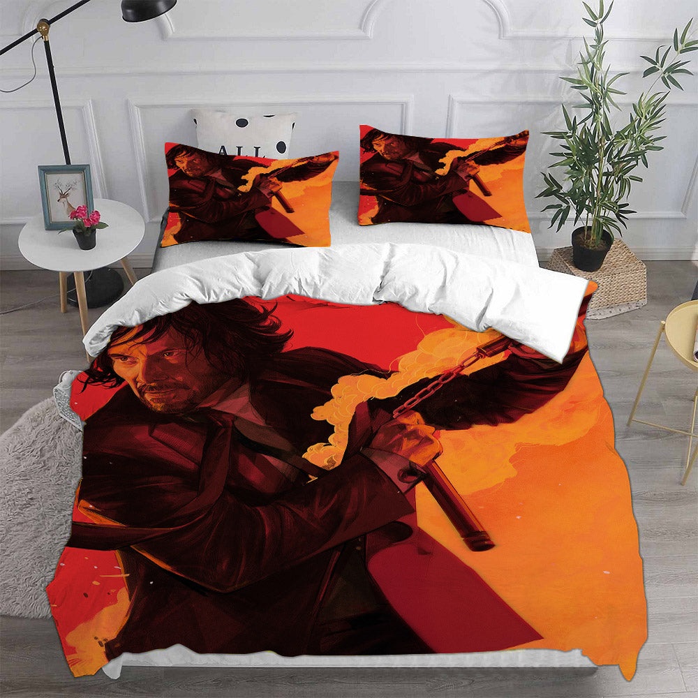 John Wick Bedding Sets Duvet Cover, Flatsheet, Pillowcases For Every Bedroom