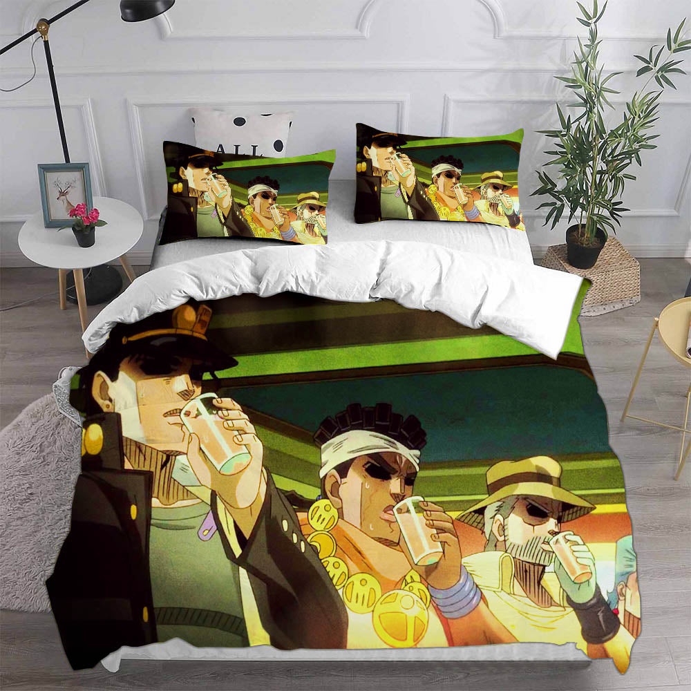 JoJos Bizarre Adventure Stone Ocean Bedding Sets Duvet Cover, Flatsheet, Pillowcases For Every Bedroom