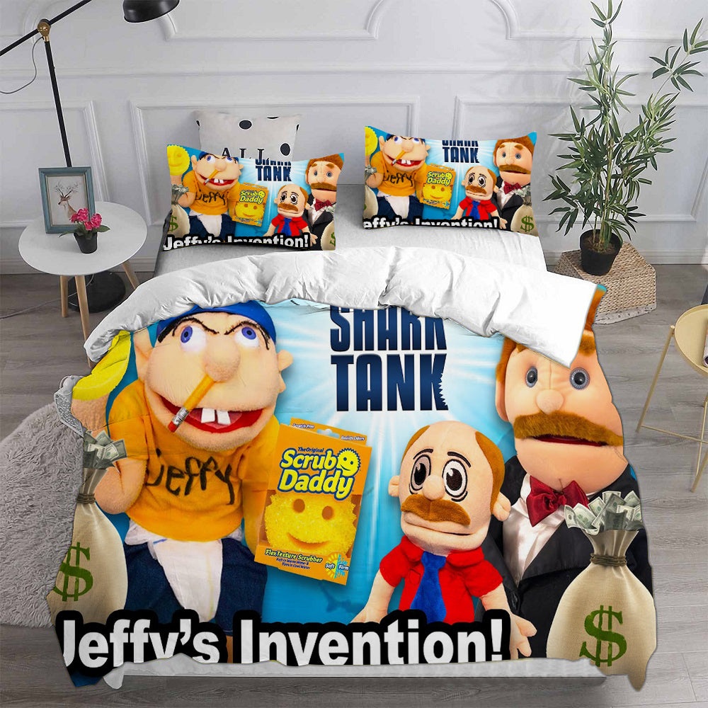 Jeffy Bedding Sets Gift For Christmas, Thanksgiving, Halloween