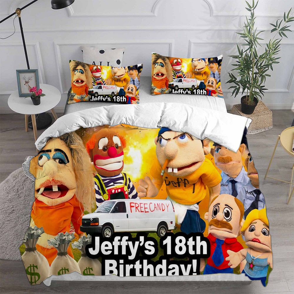 Jeffy Bedding Sets Gifts For Family Members On Christmas, Black Friday