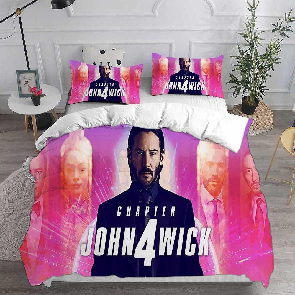 John Wick Bedding Sets Gift For Wife, Husband, Besties