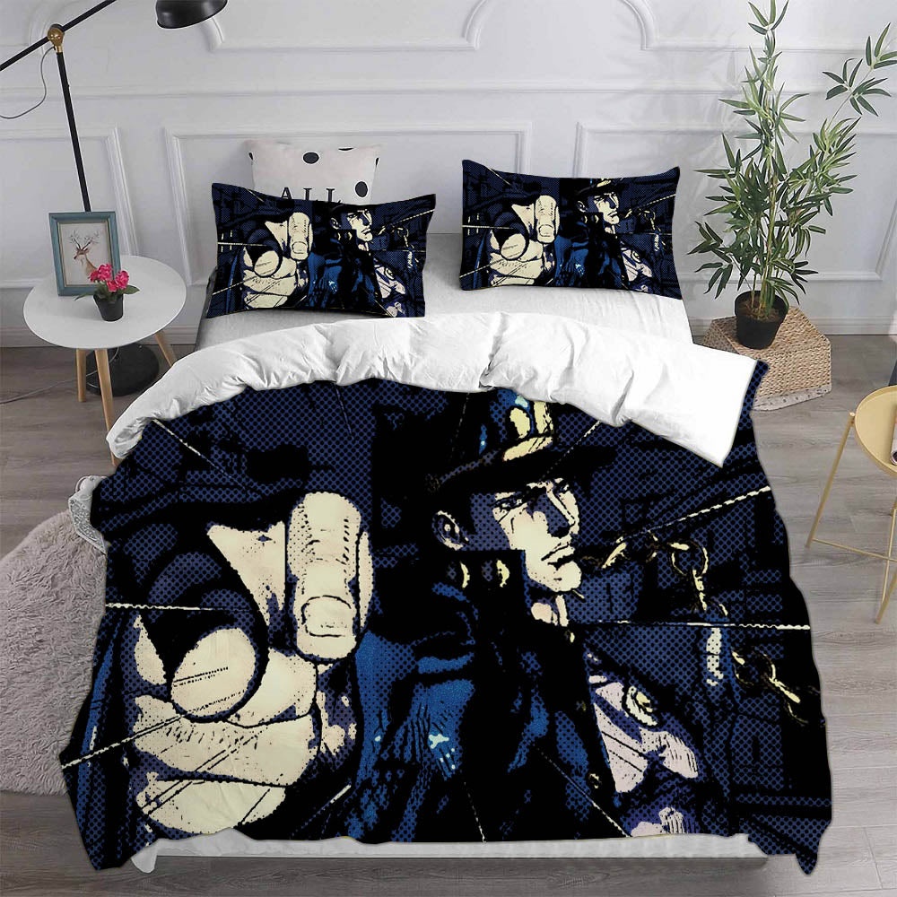 JoJos Bizarre Adventure Stone Ocean Bedding Sets Duvet Cover, Flatsheet, Pillowcase For Your Lover