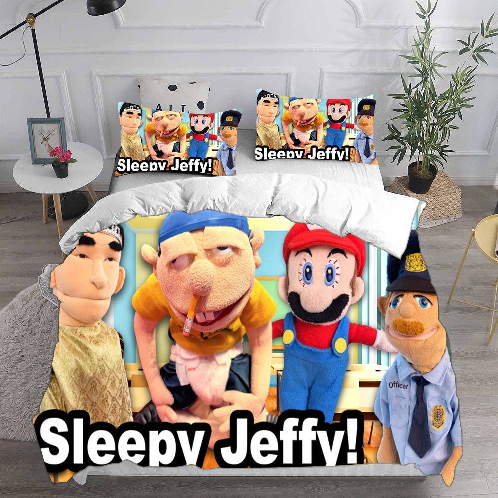 Jeffy Bedding Sets Gift For Christmas, Birthday, Thanksgiving