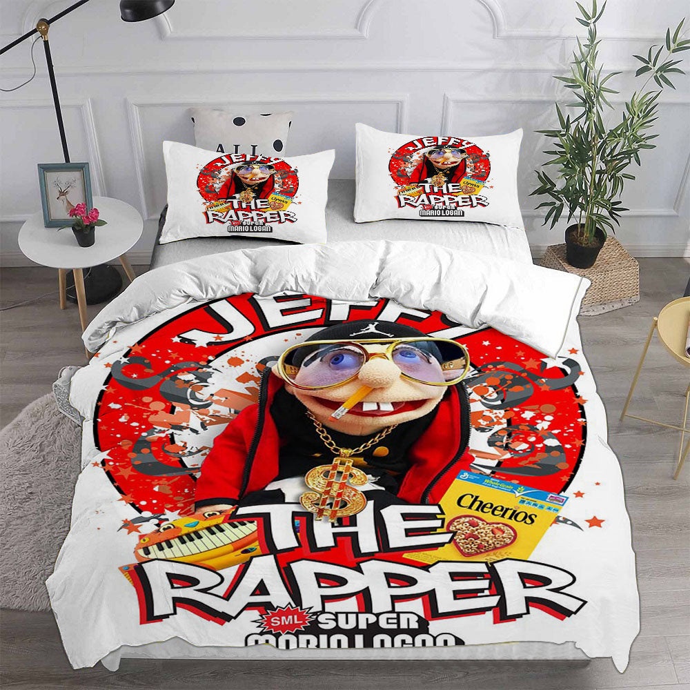 Jeffy Bedding Sets Gift For Halloween, Thanksgiving, Christmas