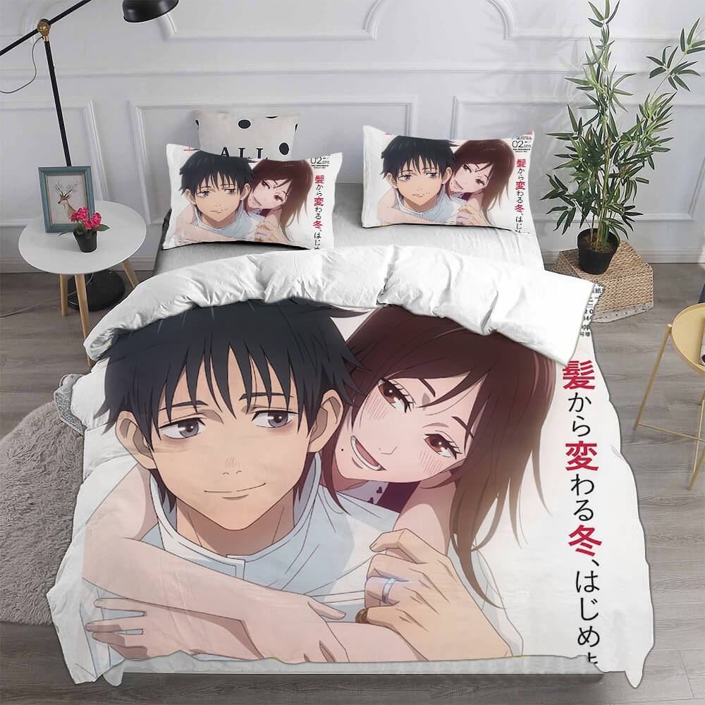 Jujutsu Kaisen Bedding Sets Duvet Cover, Flatsheet, Pillowcases Perfect Gift For Fans