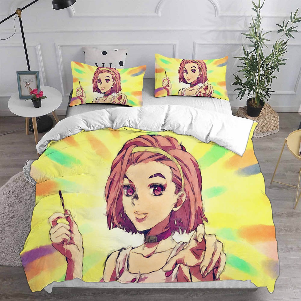 JoJos Bizarre Adventure Stone Ocean Bedding Sets Gift For Birthday, Halloween, Christmas, Thanksgiving