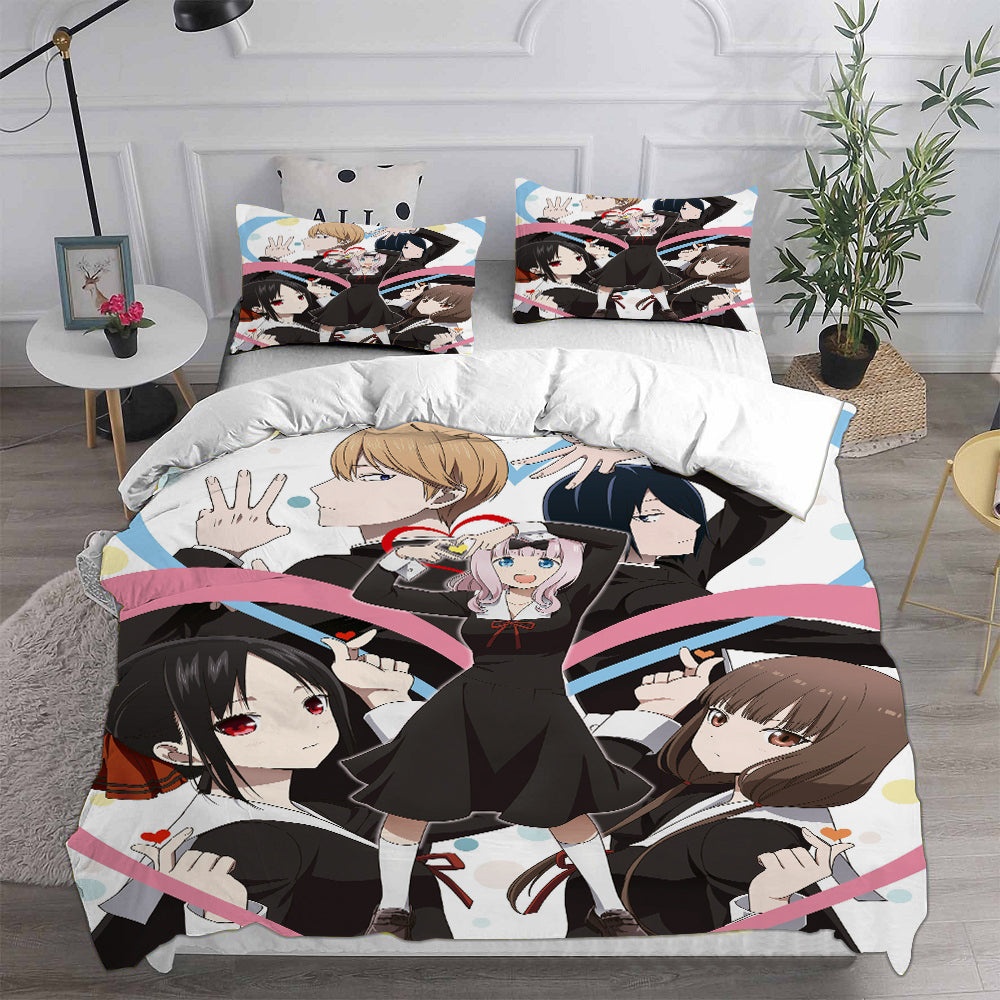 Kaguya-sama: Love Is War Bedding Sets Gift For Fathers Day, Halloween, Christmas