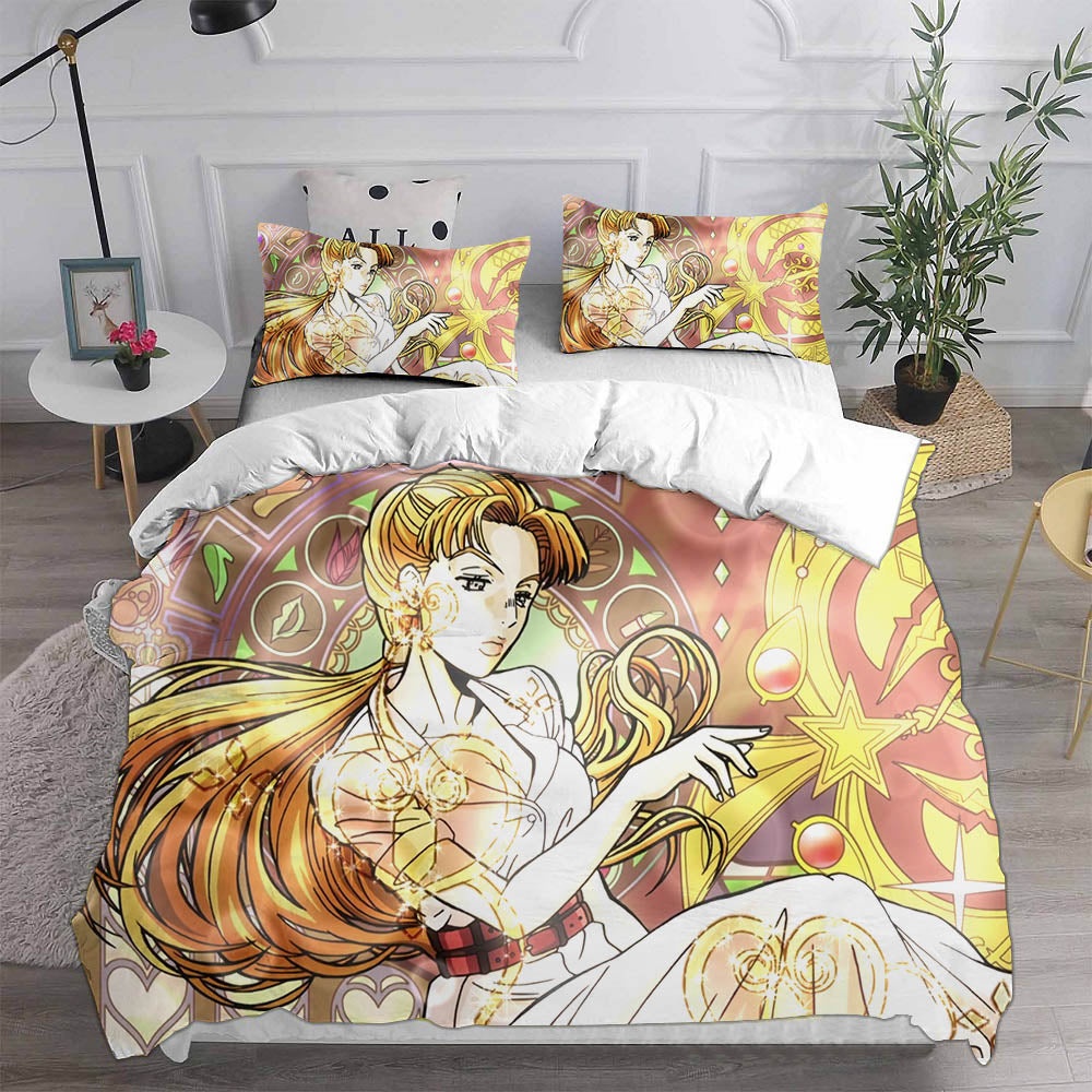 JoJos Bizarre Adventure Stone Ocean Bedding Sets Gift For Halloween, Thanksgiving, Christmas