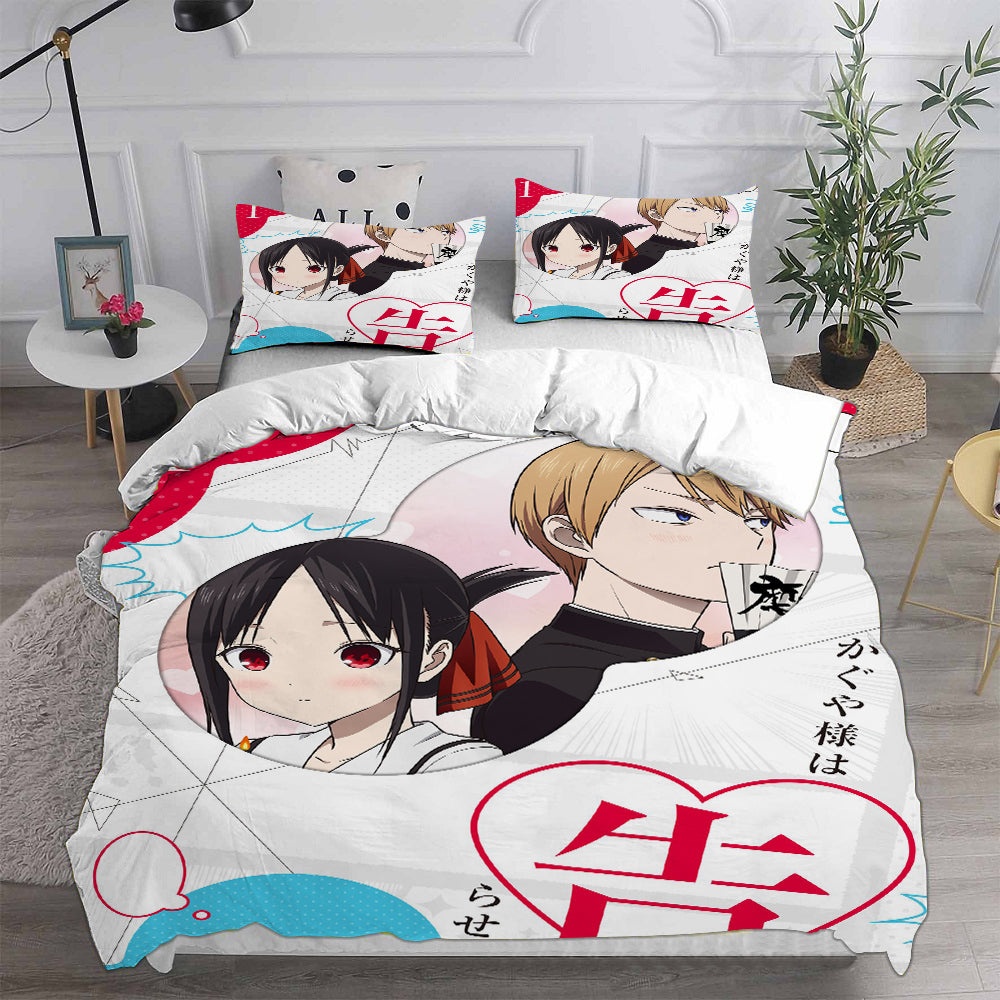 Kaguya-sama: Love Is War Bedding Sets Gift For Christmas, Thanksgiving, Halloween