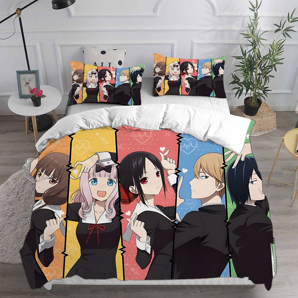 Kaguya-sama: Love Is War Bedding Sets Gift For Christmas, Halloween, Black Friday