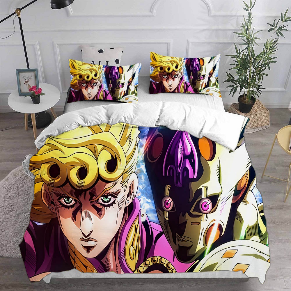 JoJos Bizarre Adventure Stone Ocean Decorative Bedding Sets For Fan, Halloween, Christmas, Thanksgiving