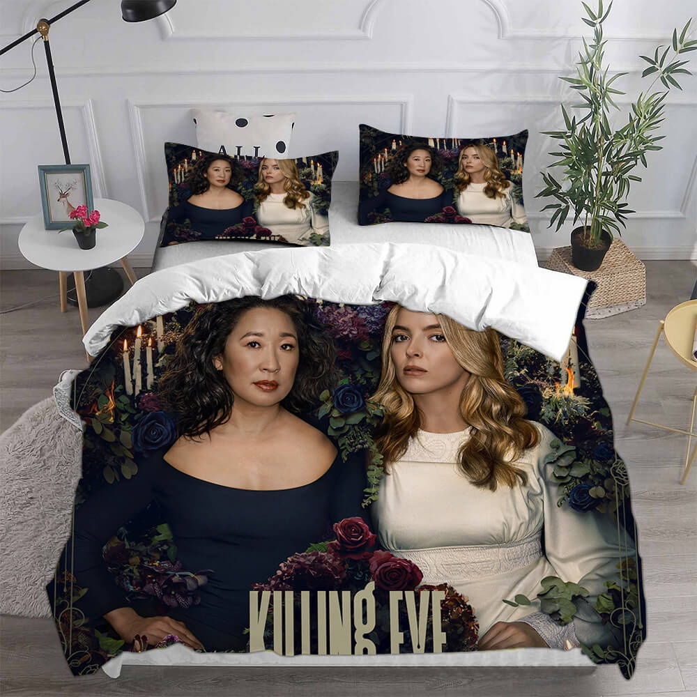 Killing Eve Season 4 Bedding Sets Duvet Cover, Flatsheet, Pillowcases Perfect Gift For Fans