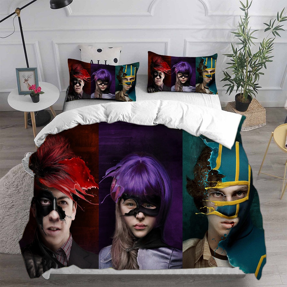 Kick-Ass Bedding Sets Gift For Halloween, Thanksgiving, Christmas