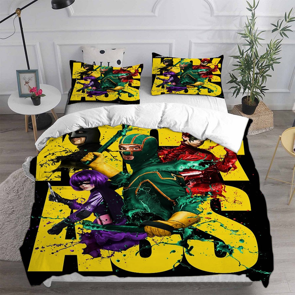 Kick-Ass Bedding Sets Gift For Birthday, Halloween, Christmas, Thanksgiving