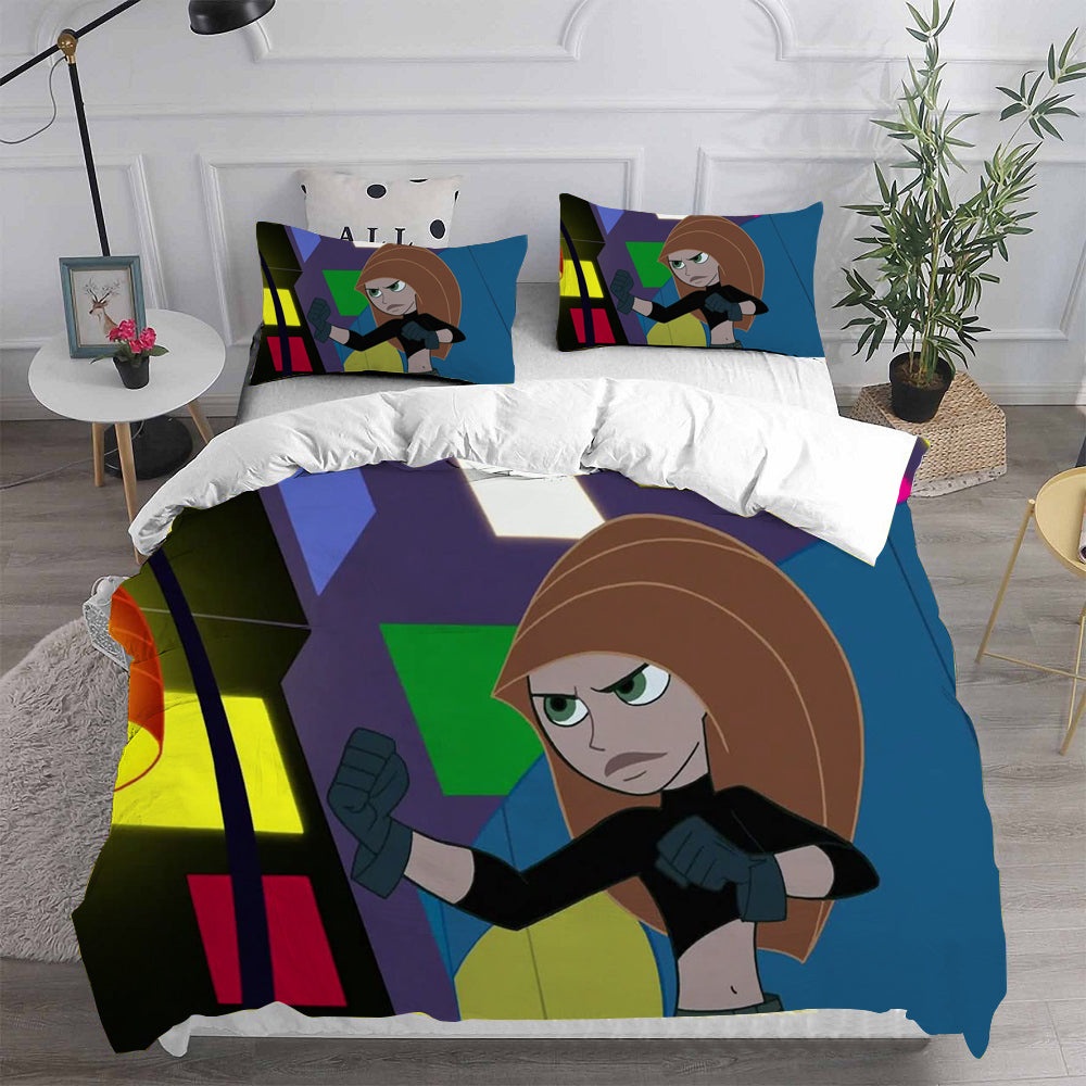 Kim Possible Bedding Sets Gift For Christmas, Thanksgiving, Halloween