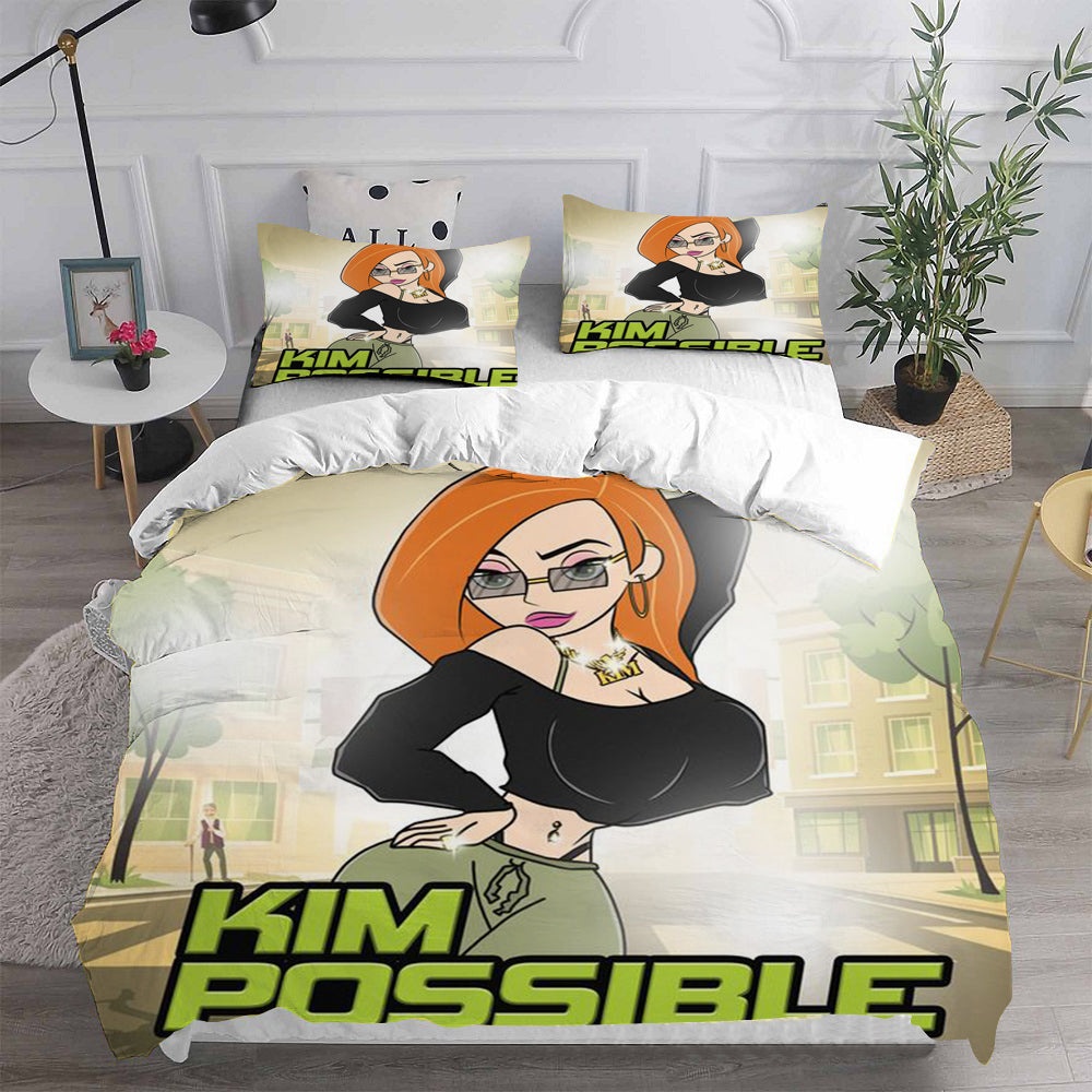 Kim Possible Bedding Sets Gift For Christmas, Halloween, Black Friday
