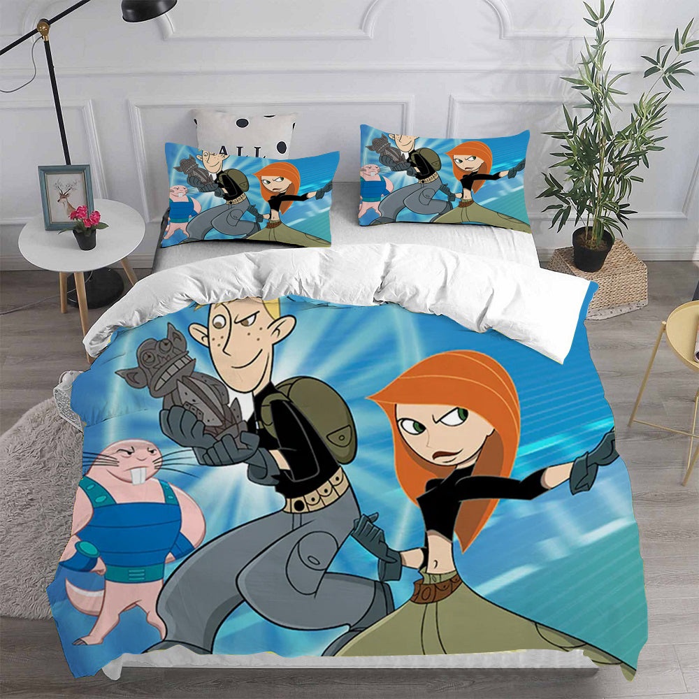 Kim Possible Bedding Sets Duvet Cover, Flatsheet, Pillowcases Perfect Gift For Fans