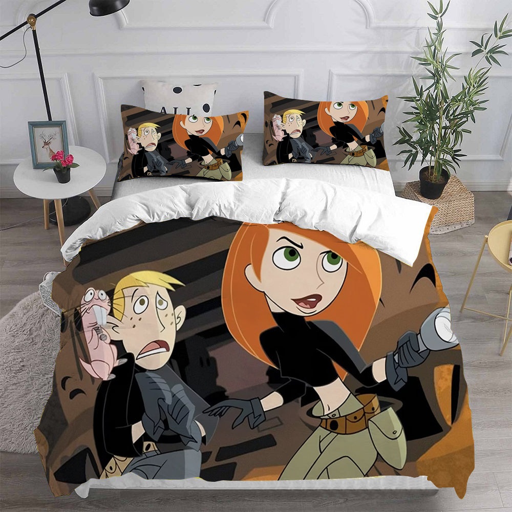 Kim Possible Decorative Bedding Sets For Fan, Halloween, Christmas, Thanksgiving