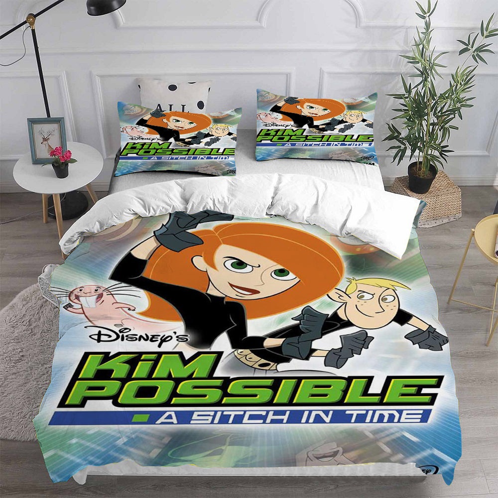 Kim Possible Bedding Sets Gift For Halloween, Thanksgiving, Christmas