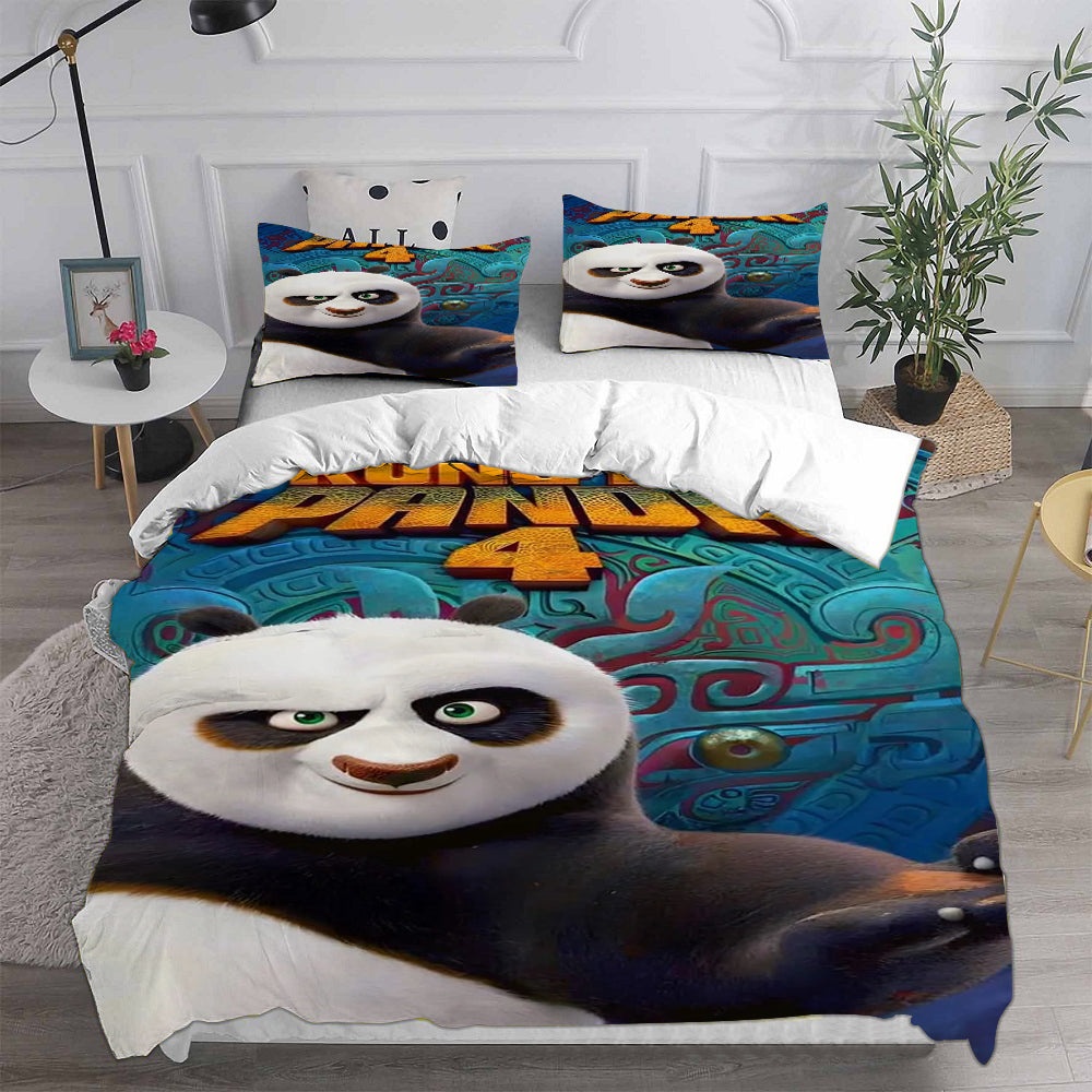 Kung Fu Panda 4 Bedding Sets Gifts For Family Members On Christmas, Black Friday