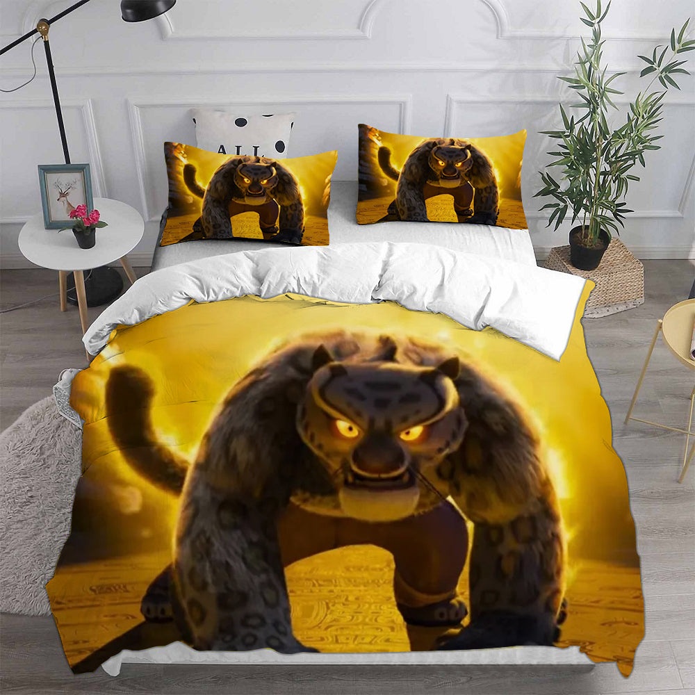 Kung Fu Panda 4 Bedding Sets Gift For Christmas, Thanksgiving, Halloween