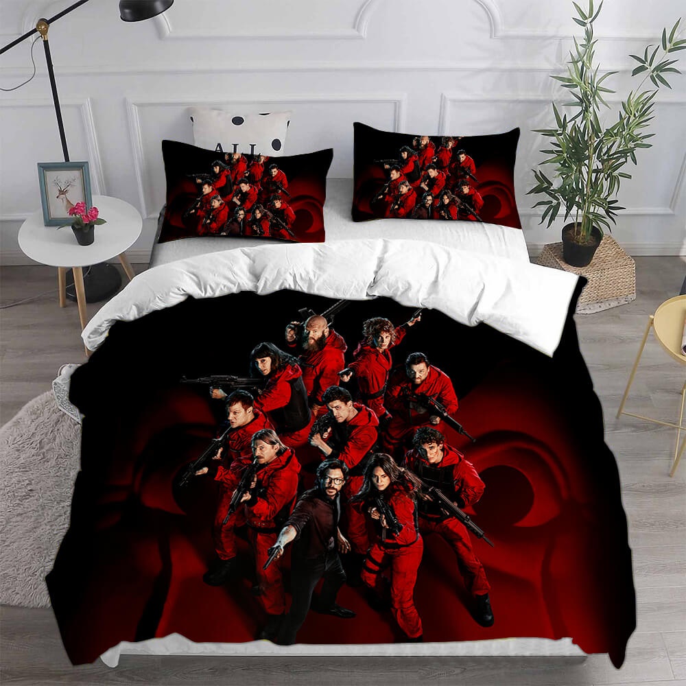 La casa de papel Bedding Sets Gift For Birthday, Halloween, Christmas, Thanksgiving
