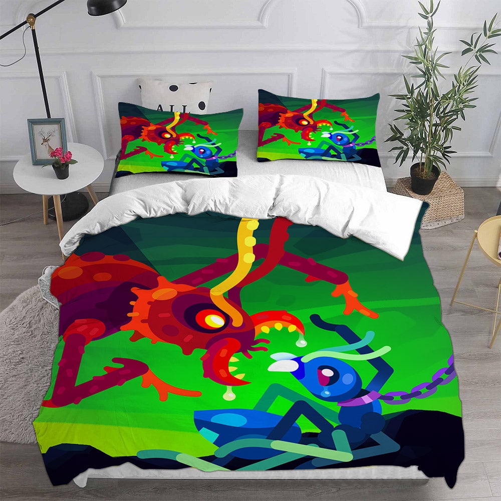 kurzgesagt Decorative Bedding Sets For Fan, Halloween, Christmas, Thanksgiving