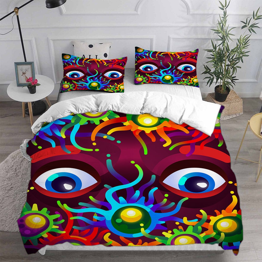 kurzgesagt Bedding Sets Duvet Cover, Flatsheet, Pillowcases Perfect Gift For Fans