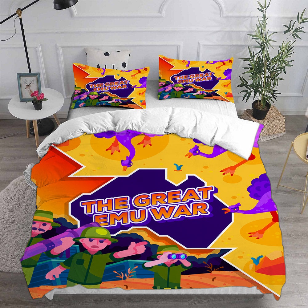 kurzgesagt Bedding Sets Gift For Fathers Day, Halloween, Christmas