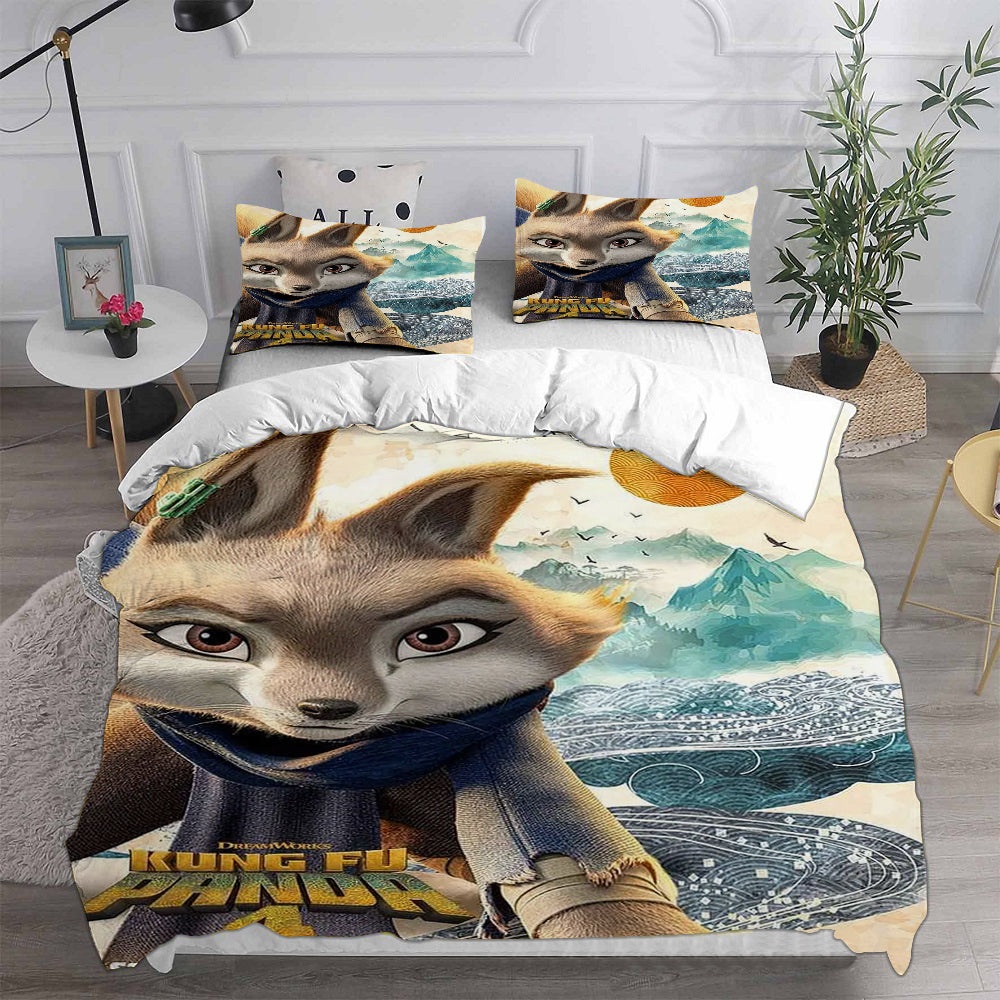 Kung Fu Panda 4 Bedding Sets Duvet Cover, Flatsheet, Pillowcases For Every Bedroom