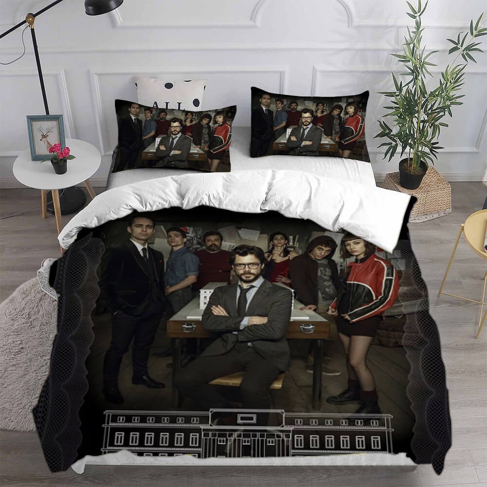 La casa de papel Bedding Sets Gifts For Family Members On Christmas, Black Friday