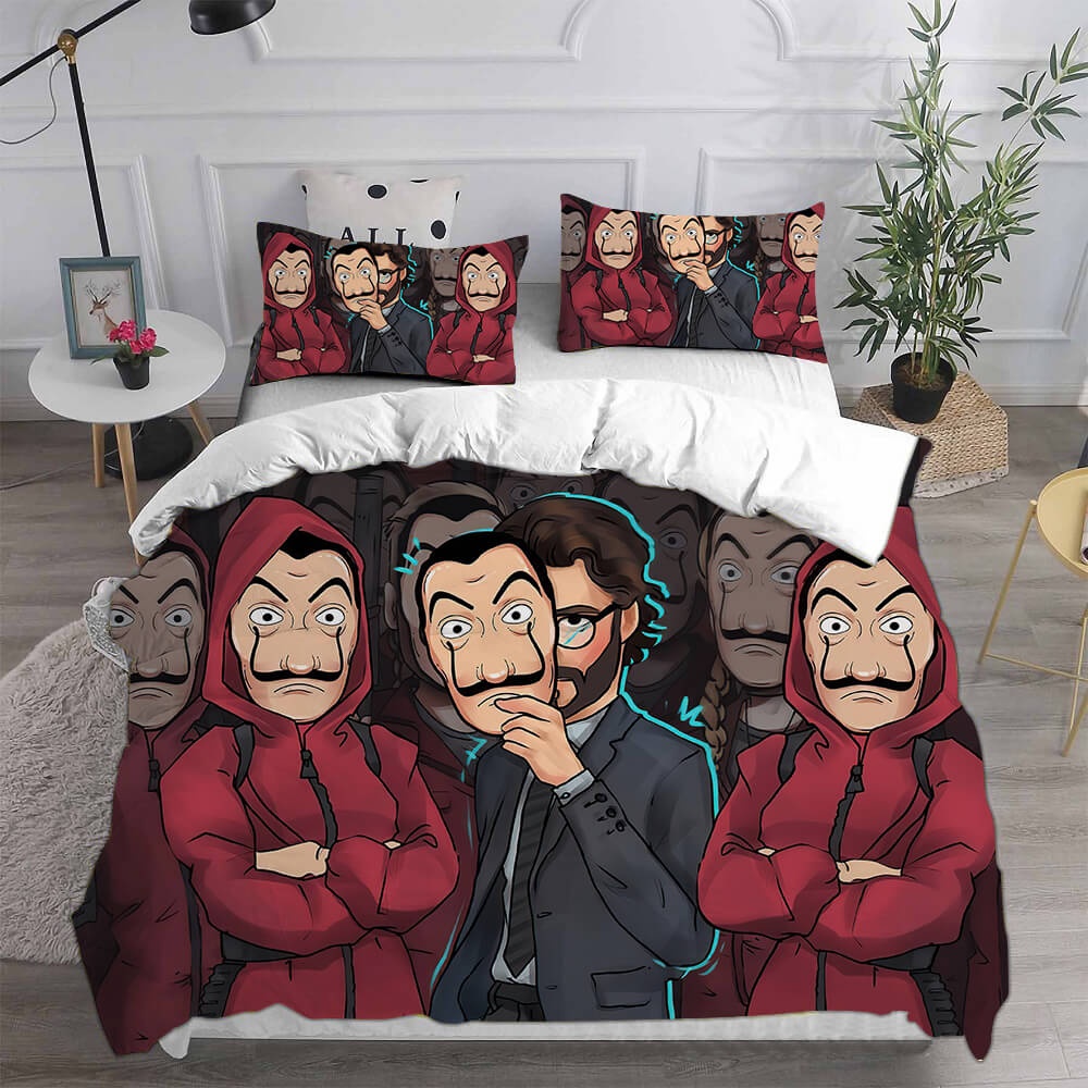 La casa de papel Decorative Bedding Sets For Fan, Halloween, Christmas, Thanksgiving