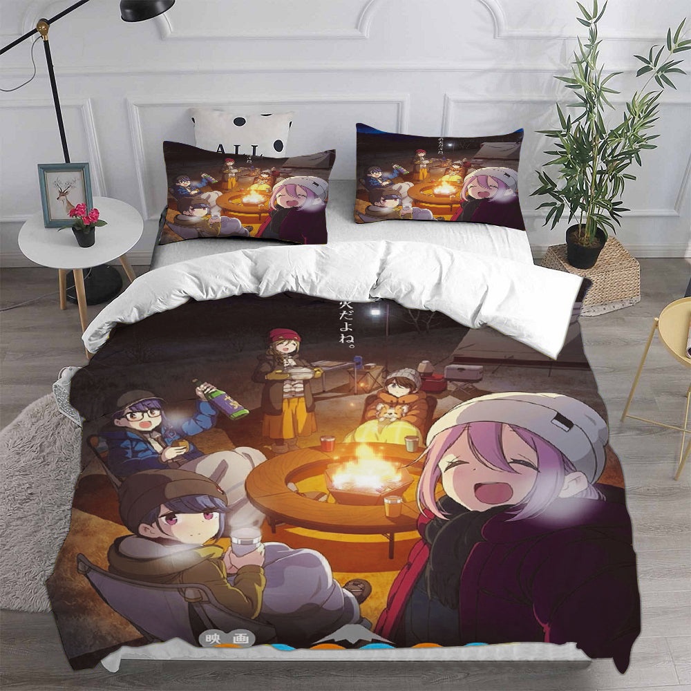 Laid-Back Camp Bedding Sets Gift For Christmas, Halloween, Black Friday